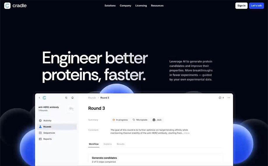 Cradle website